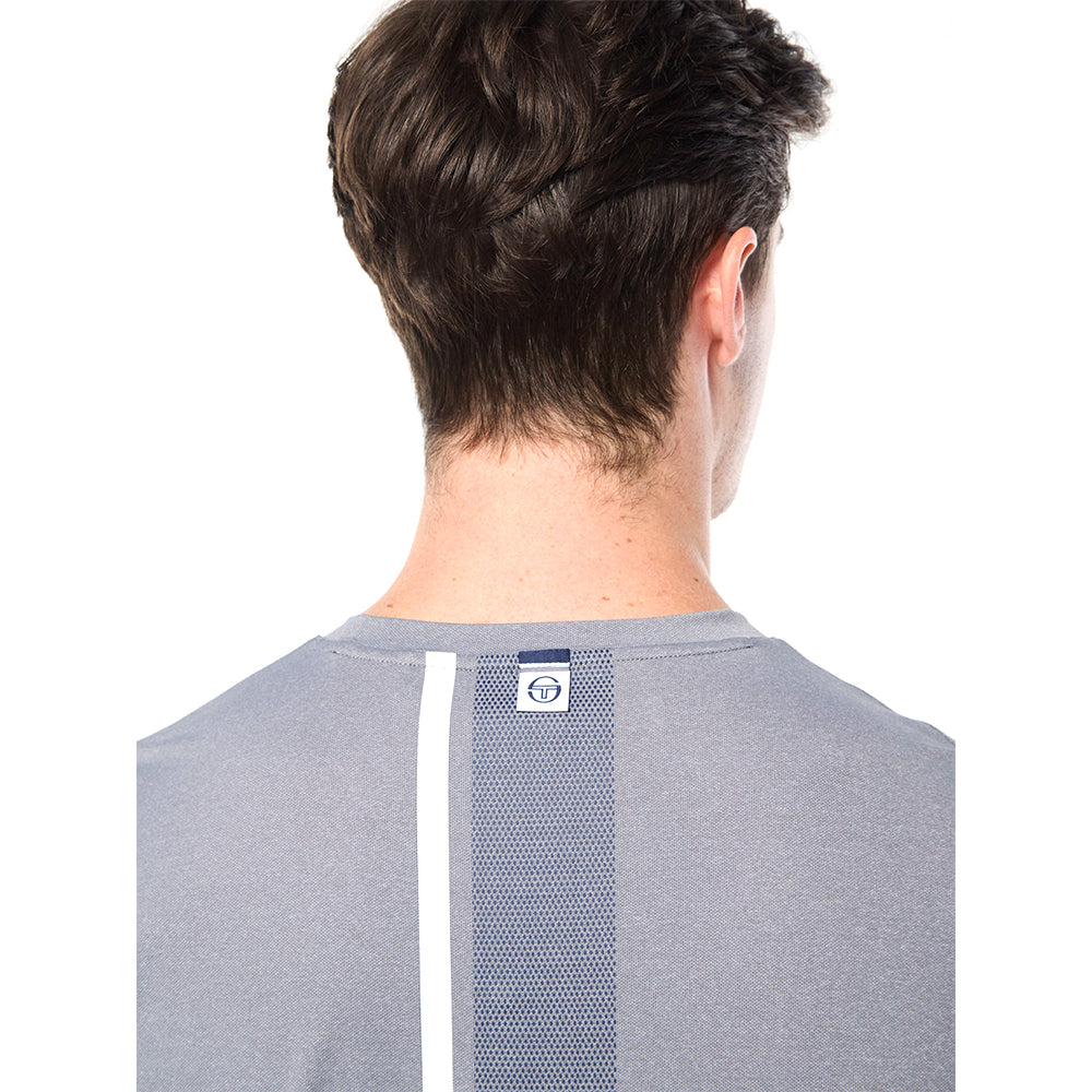 Sergio Tacchini Attivo Damarindo Long Sleeve Tee - Quiet Gray