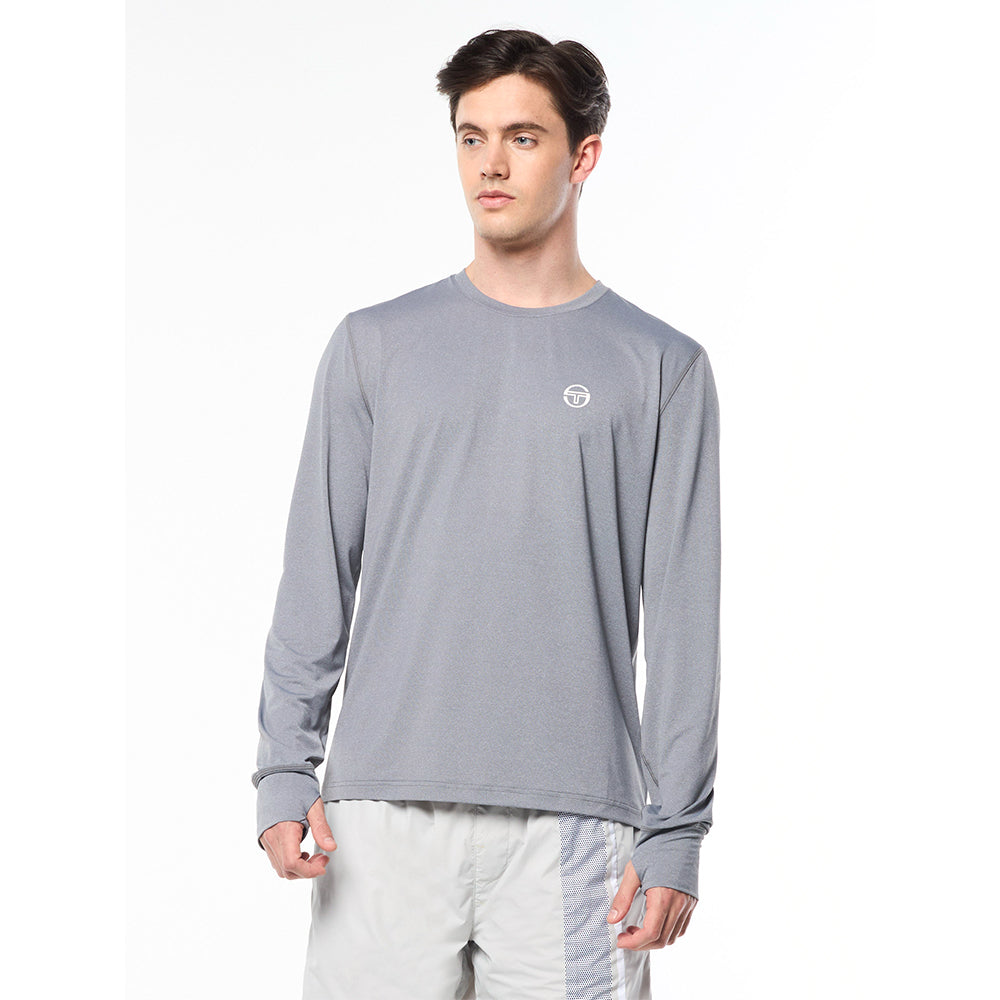 Sergio Tacchini Attivo Damarindo Long Sleeve Tee - Quiet Gray