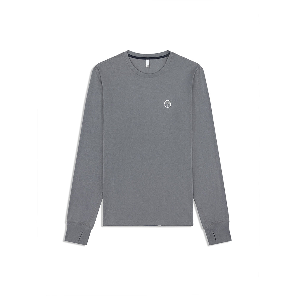 Sergio Tacchini Attivo Damarindo Long Sleeve Tee - Quiet Gray