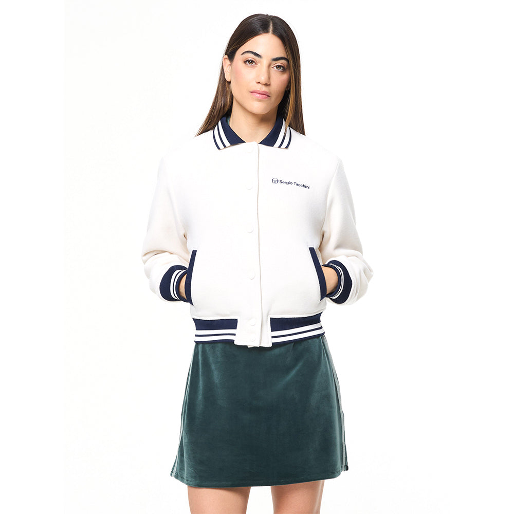 Sergio Tacchini Marisa Varsity Jacket - Gardenia