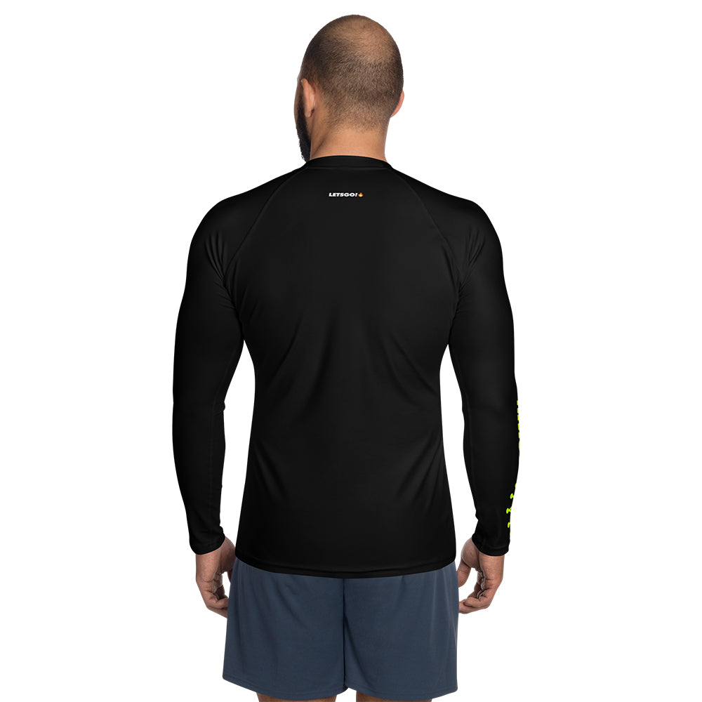 CROWN PICKLEBALL - Men's Tourney Sleeve Shirt (Black)