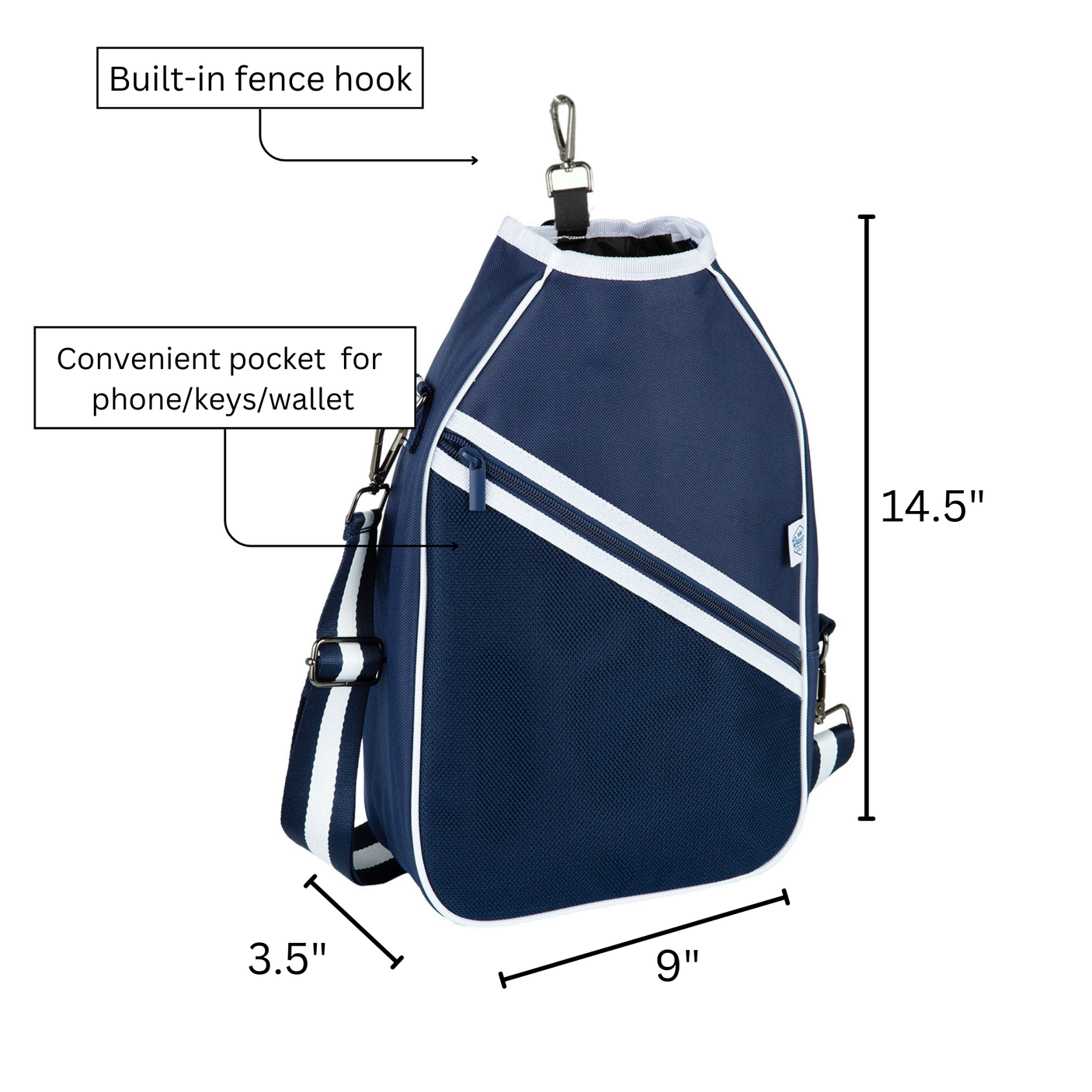 Queen Of The Court Essentials Pickleball Bag