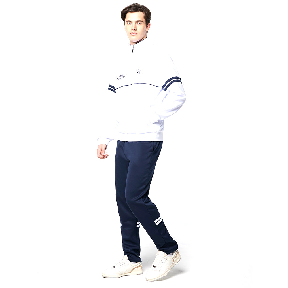 Sergio Tacchini Orion Davis Track Jacket - White/ Maritime Blue