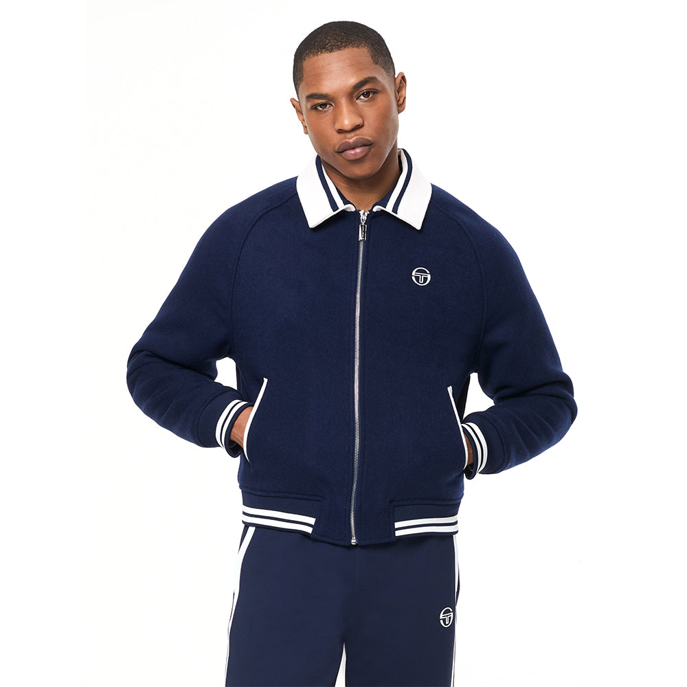 Sergio Tacchini Marco Varsity Jacket - Maritime Blue