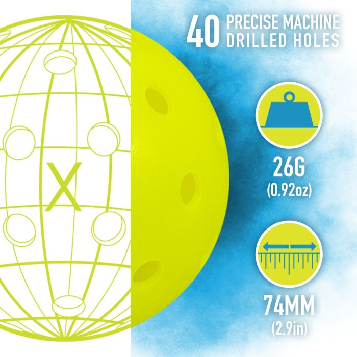 Franklin Sports Outdoor Pickleballs X 40