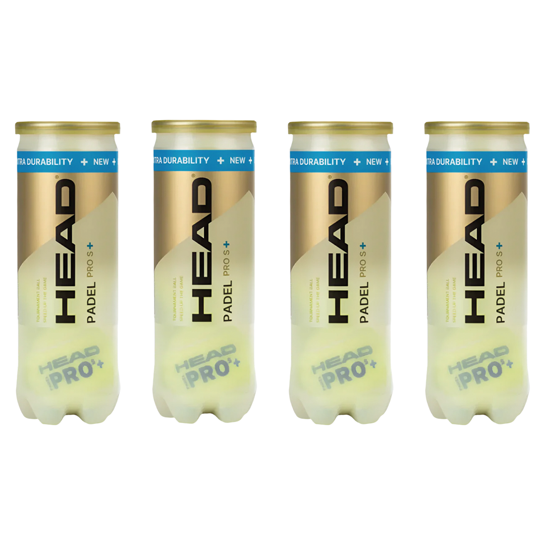 Head Balls Padel Pro S+ | 4x Can Bundle