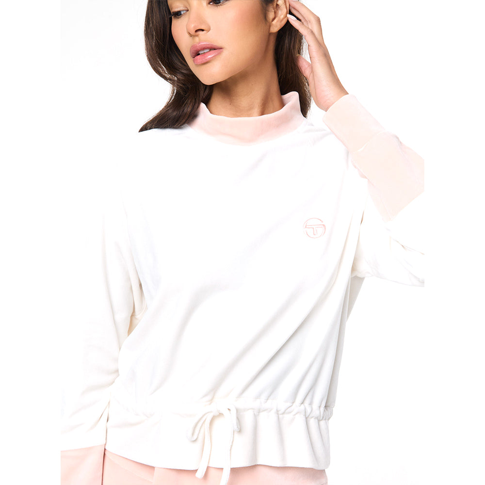Sergio Tacchini Lina Velour Top - Gardenia