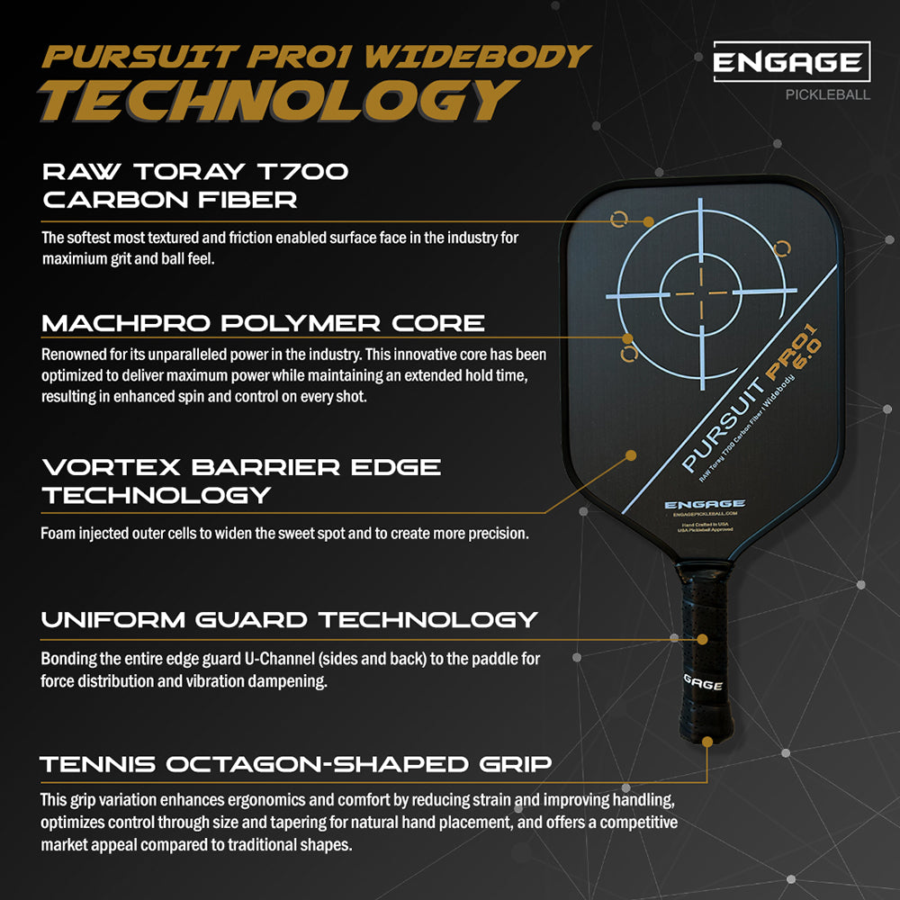 Engage Pickleball Pursuit Pro1 | 6.0 Widebody