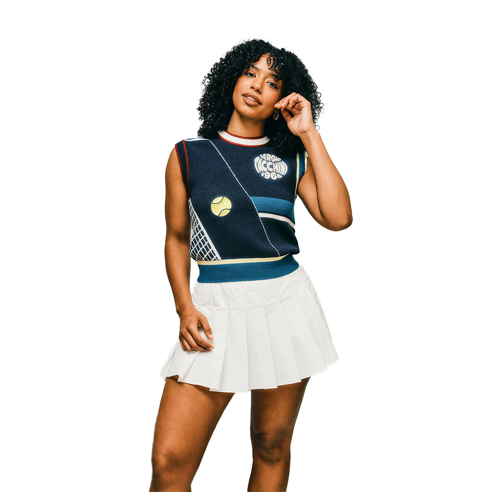 Sergio Tacchini Nota Knit Vest - Maritime Blue