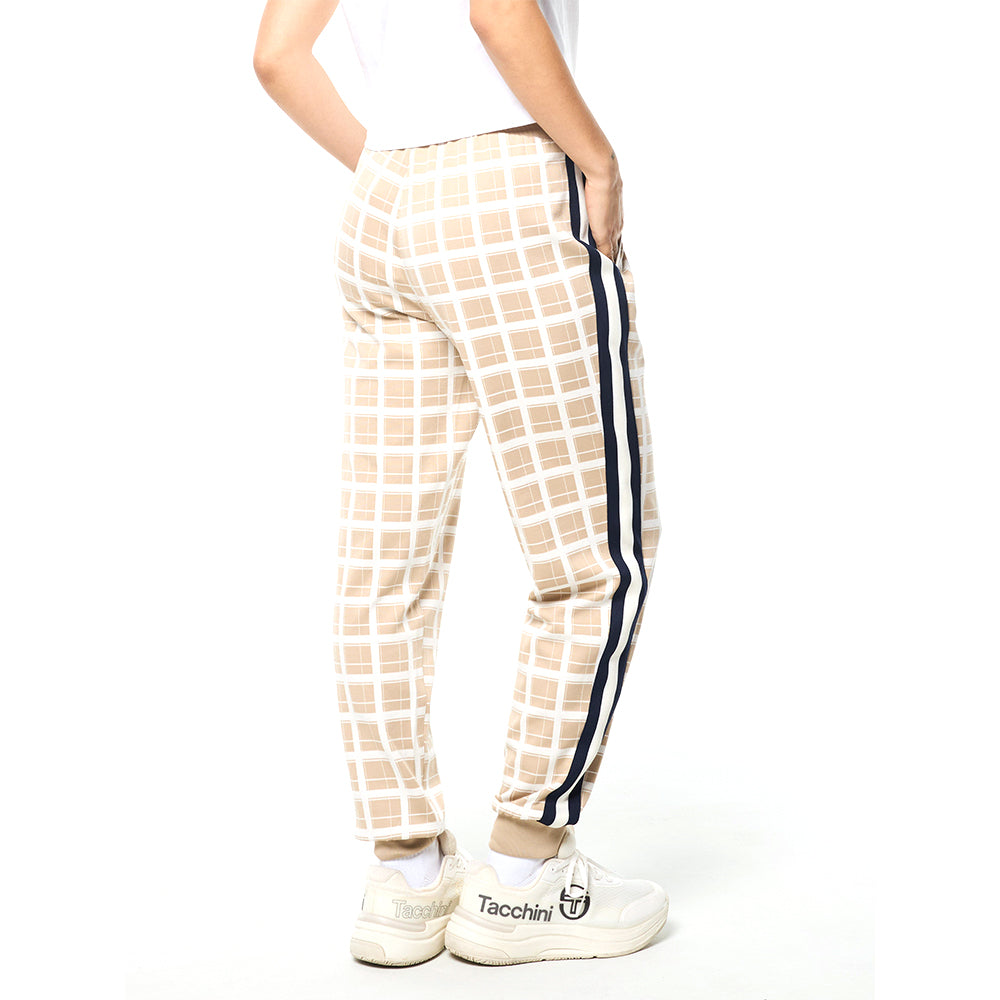 Sergio Tacchini Women's Damarindo Check Track Pant - Humus