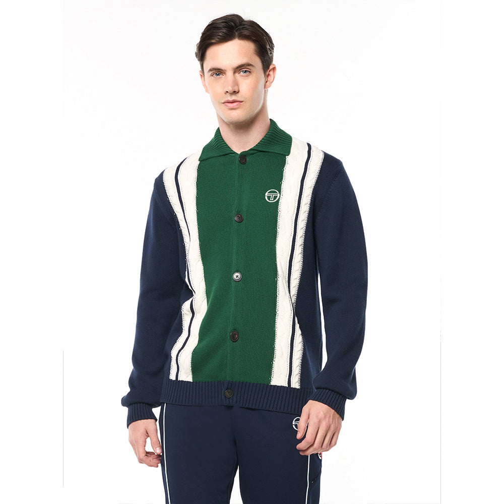 Sergio Tacchini Bruni Knit Cardigan - Maritime Blue