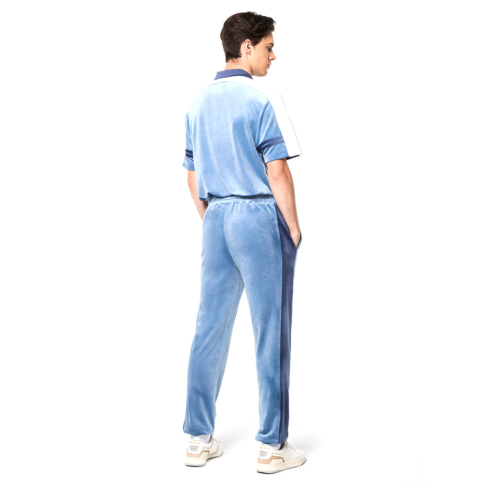 Sergio Tacchini Cielo Velour Track Pant - Faded Denim