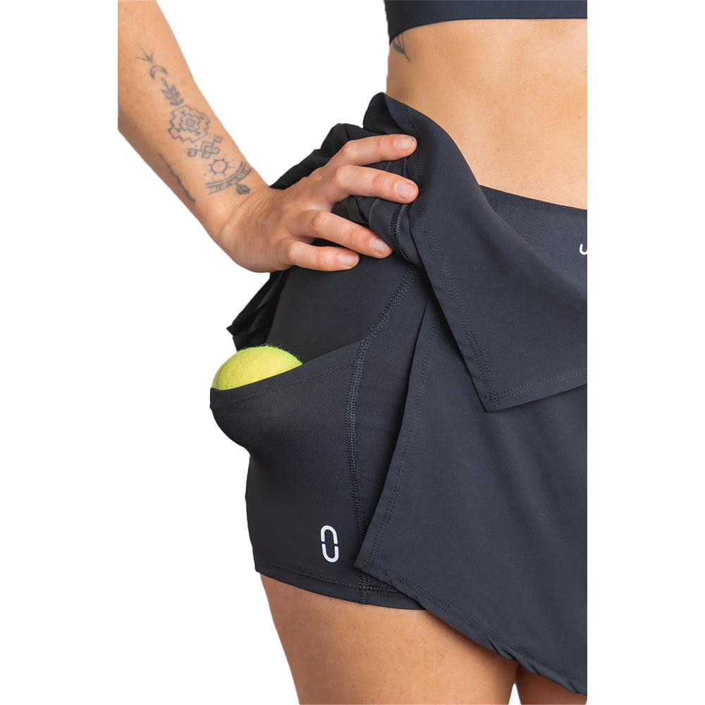 Urban Court - Black Minni Pleats Performance Skirt