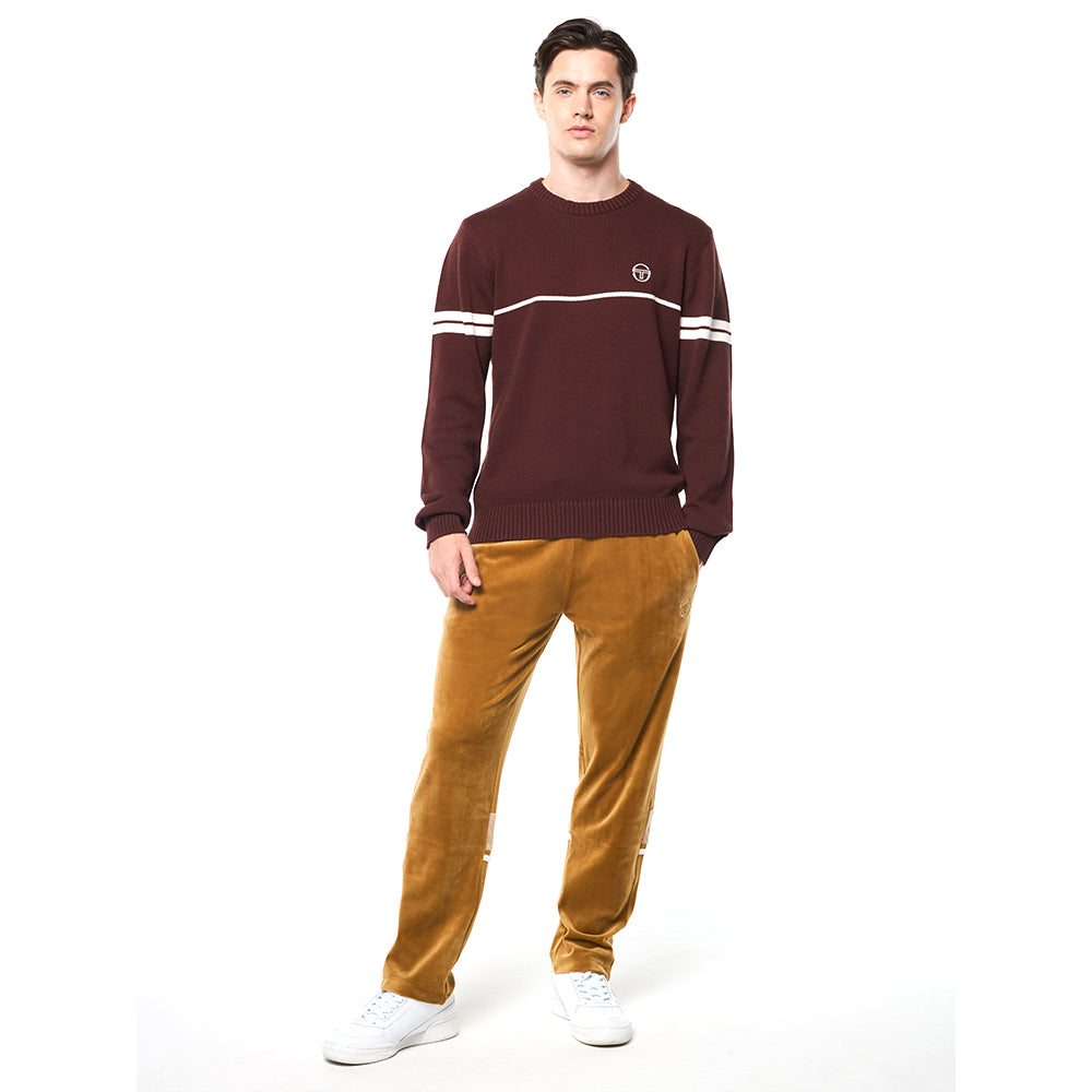 Sergio Tacchini Orion Knit Sweater - Bitter Chocolate/ Gardenia