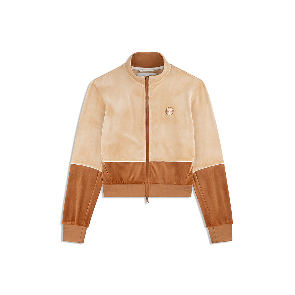 Sergio Tacchini Lina Velour Track Jacket - Candied Ginger