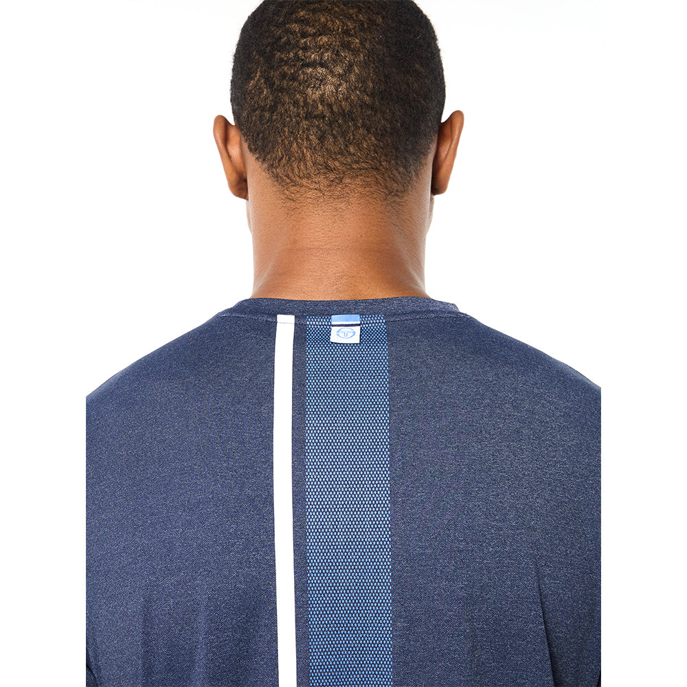 Sergio Tacchini Attivo Damarindo Long Sleeve Tee - Maritime Blue