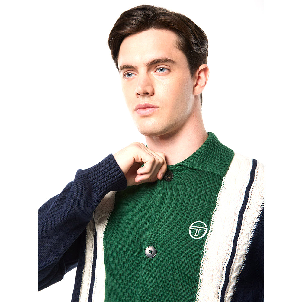 Sergio Tacchini Bruni Knit Cardigan - Maritime Blue