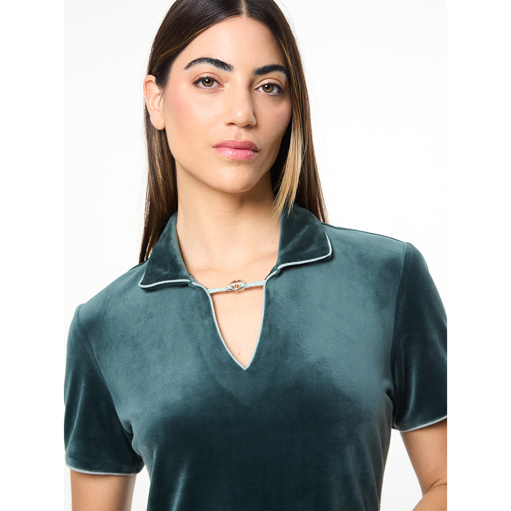 Sergio Tacchini Lina Velour Dress - Green Gables