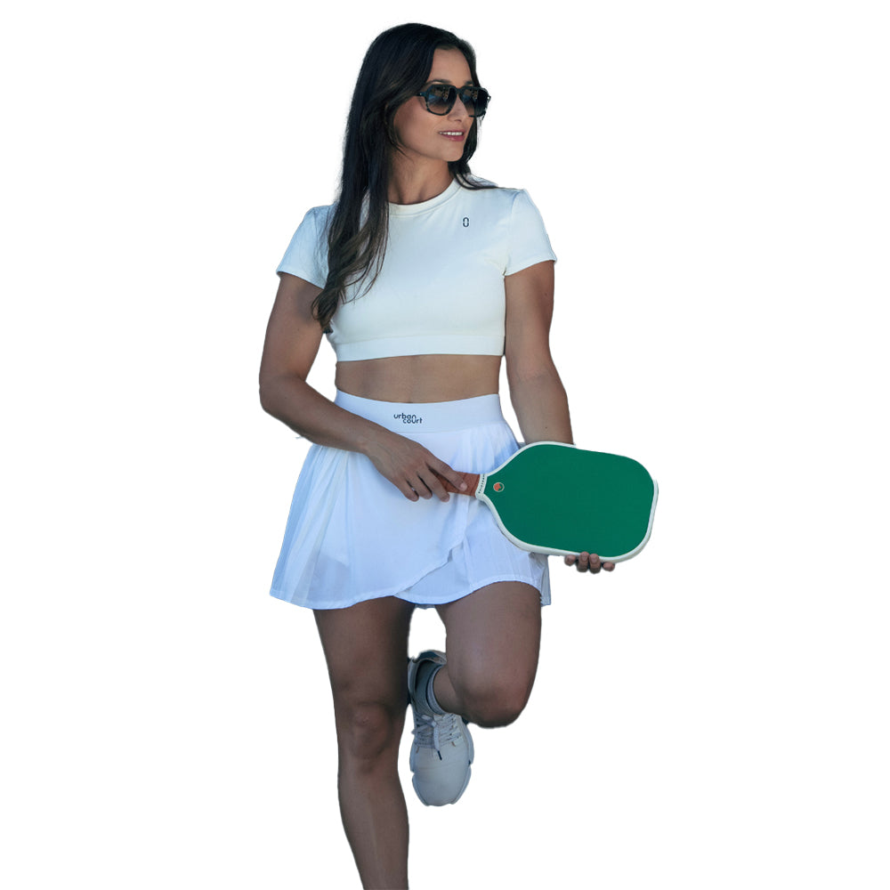 Urban Court - White Minni Pleats Performance Skirt