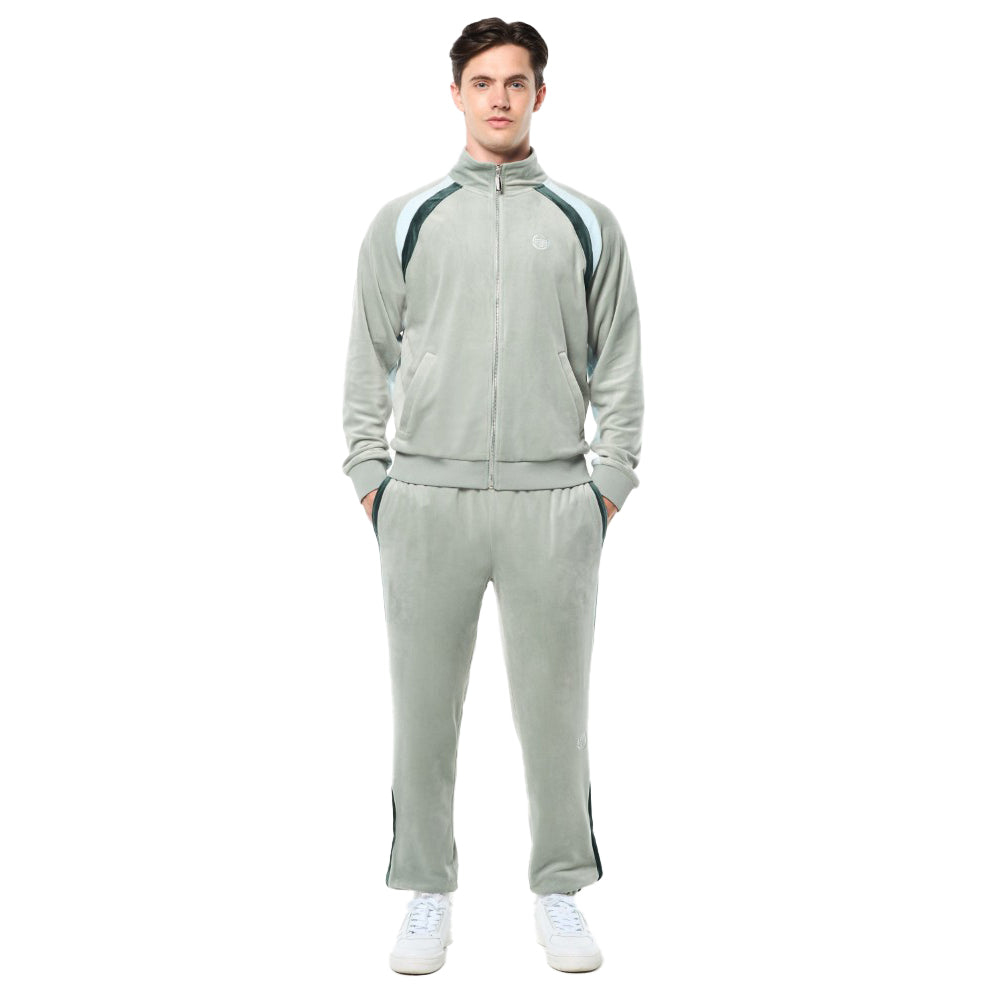 Sergio Tacchini Banda Velour Track Jacket - Slate Gray