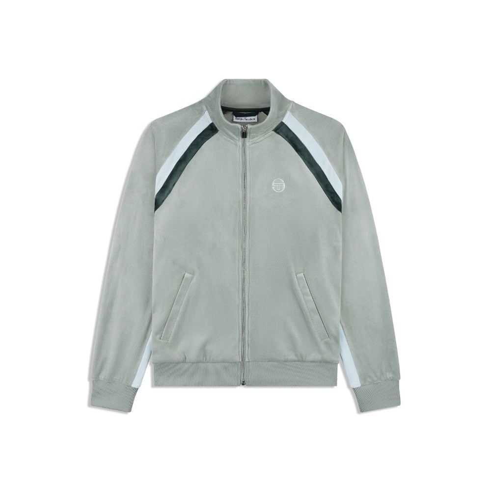 Sergio Tacchini Banda Velour Track Jacket - Slate Gray