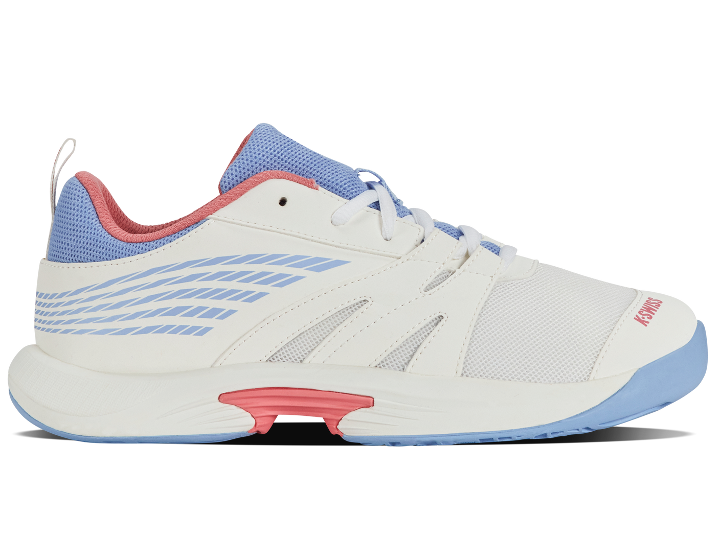 K-Swiss Big Kids' Shoes Speedtrac | Bright White/Open Air/Strawberry Ice