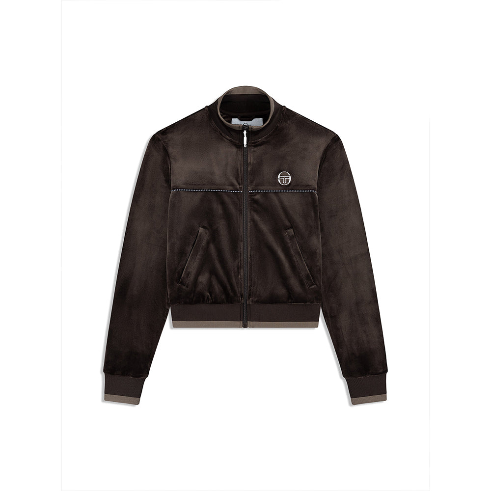 Sergio Tacchini Leta Velour Jacket - Mulch