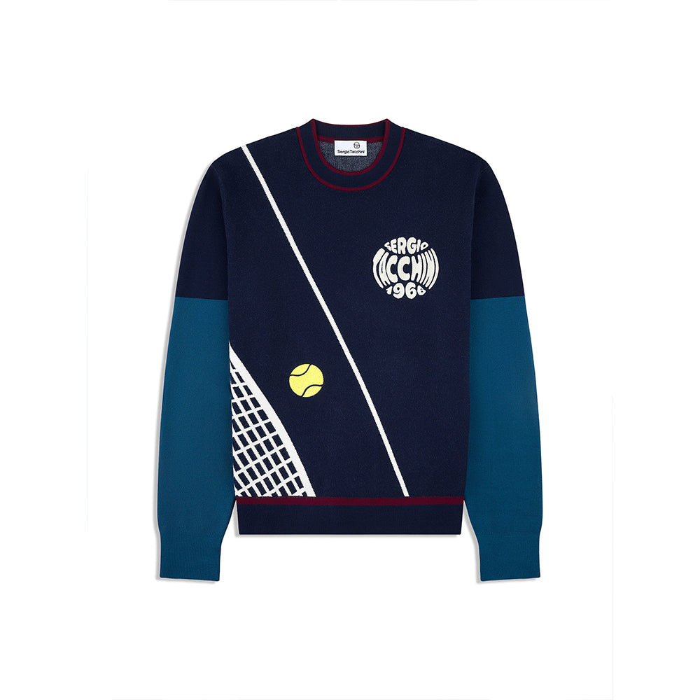 Sergio Tacchini Nota Crewneck - Maritime Blue