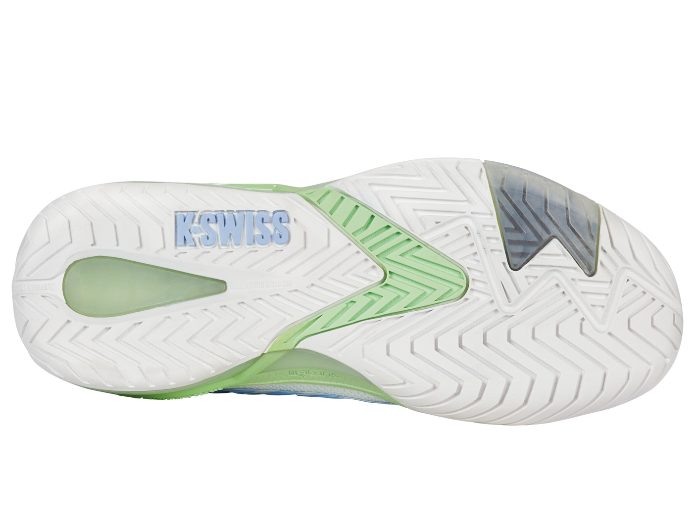 Zapatillas K-Swiss Ultrashot 4 para mujer | Blanco Lucent/Canal holandés/Verde paraíso