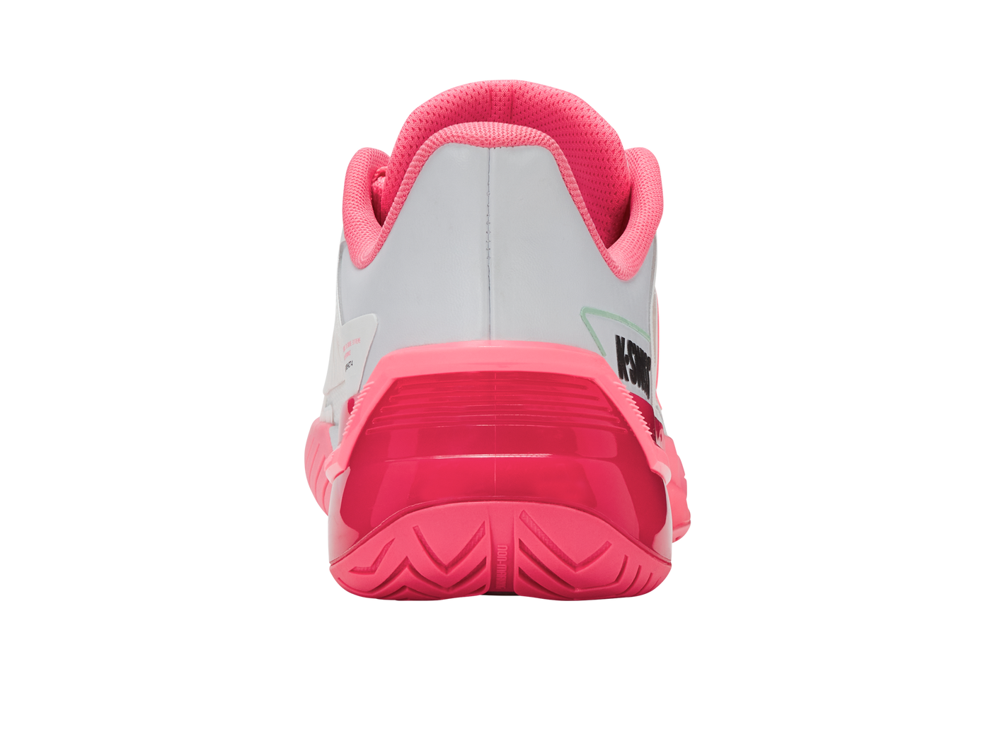 Zapatillas K-Swiss Ultrashot 4 para mujer | Blanco/Rosa neón pastel/Rosa neón intenso