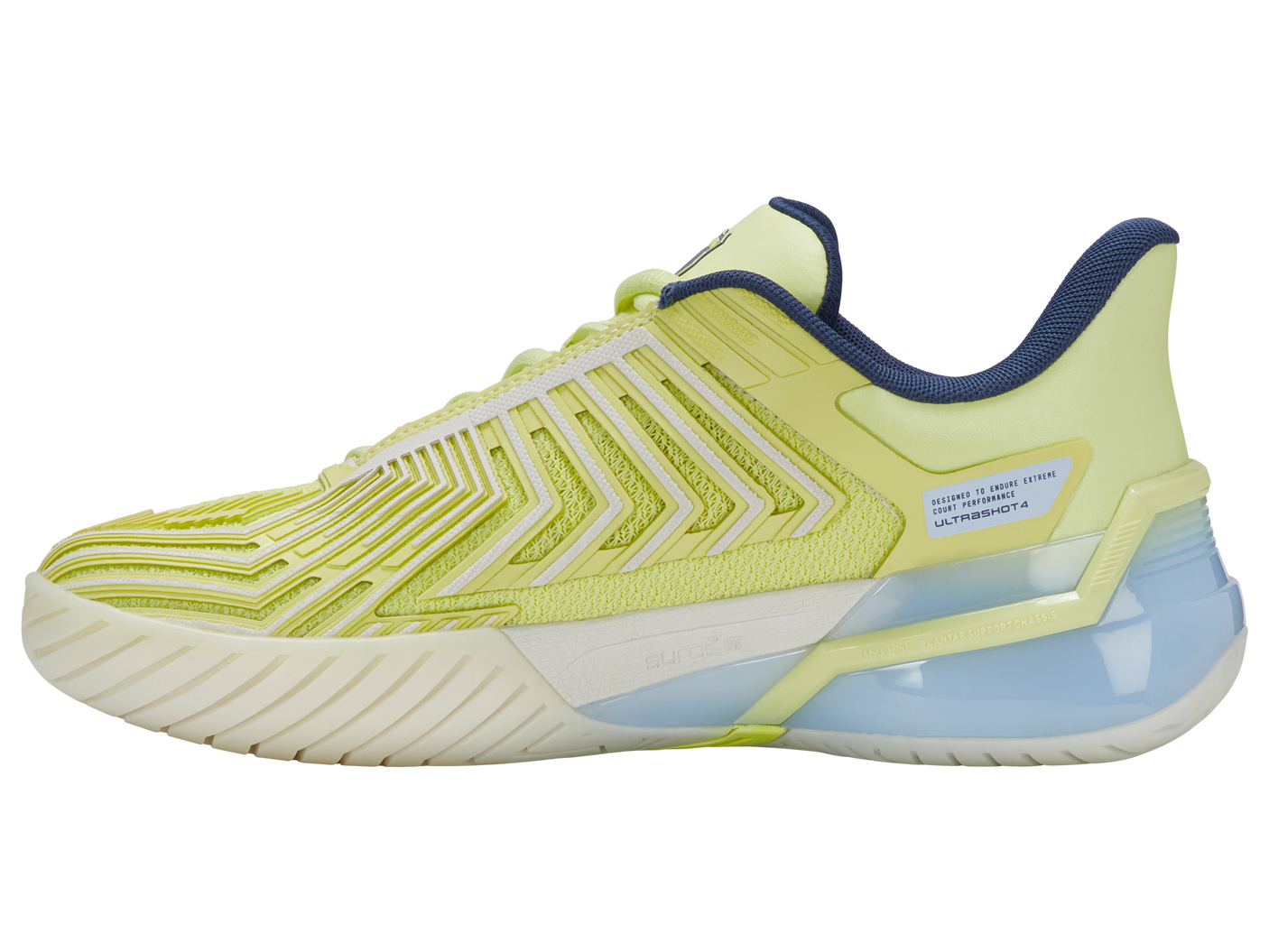 Zapatillas K-Swiss Ultrashot 4 para mujer | Verde Luminario/Blanco De Blanco/Azul Balada