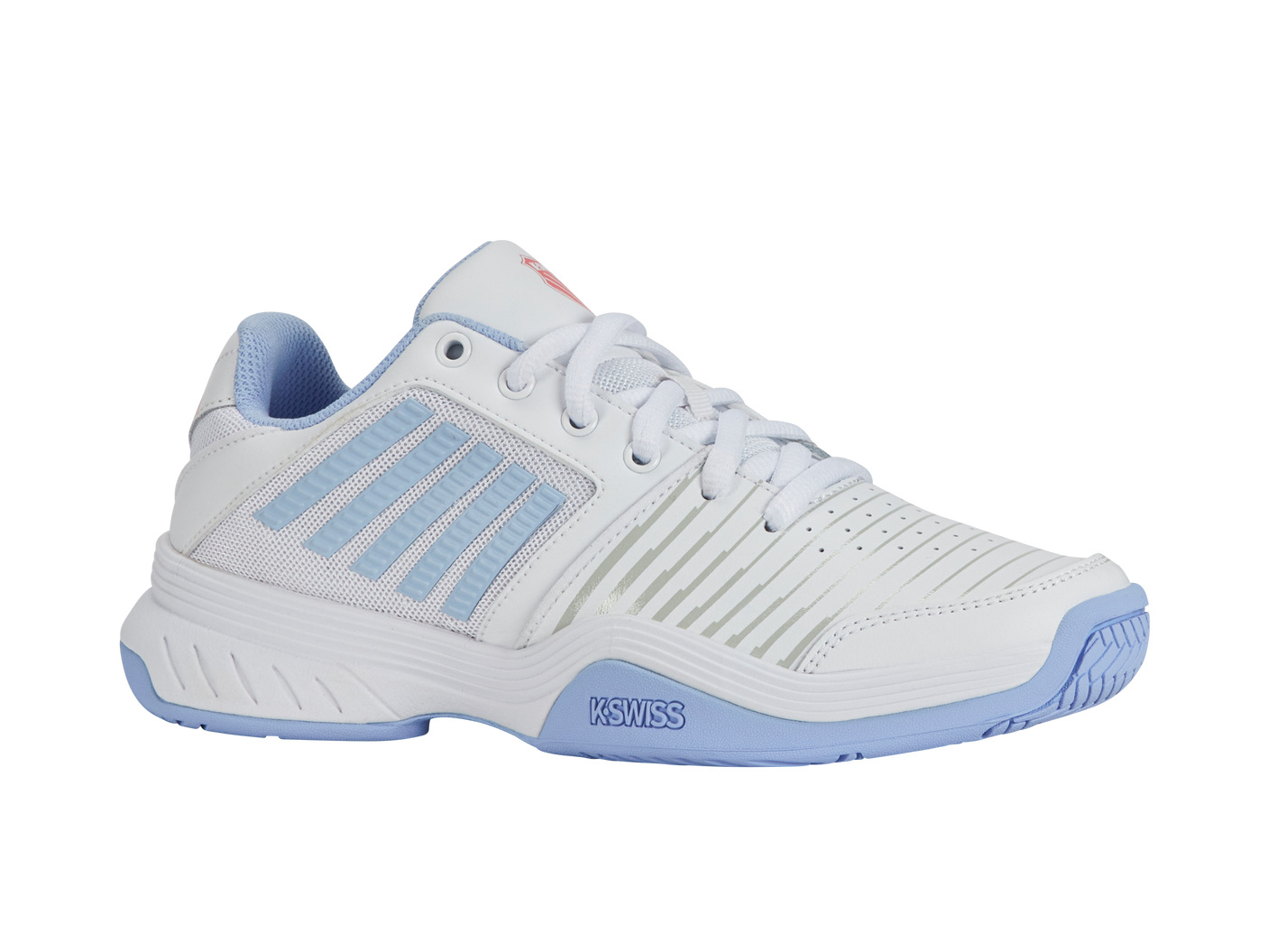 Zapatillas K-Swiss Court Express para mujer | Blanco/Aire libre/Fresa hielo