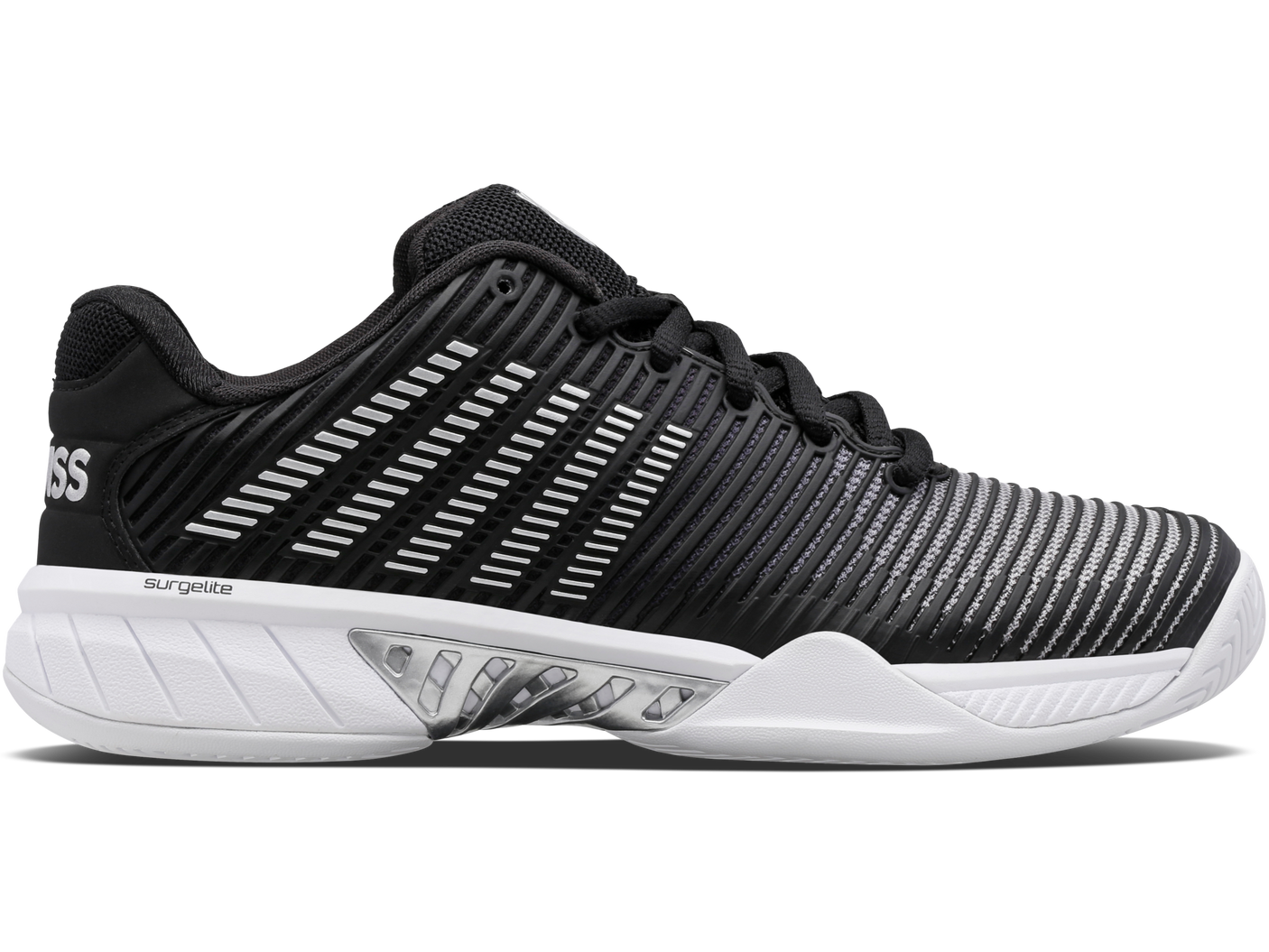 Zapatillas K-Swiss Hypercourt Express 2 para mujer | Negro/Blanco/Plateado