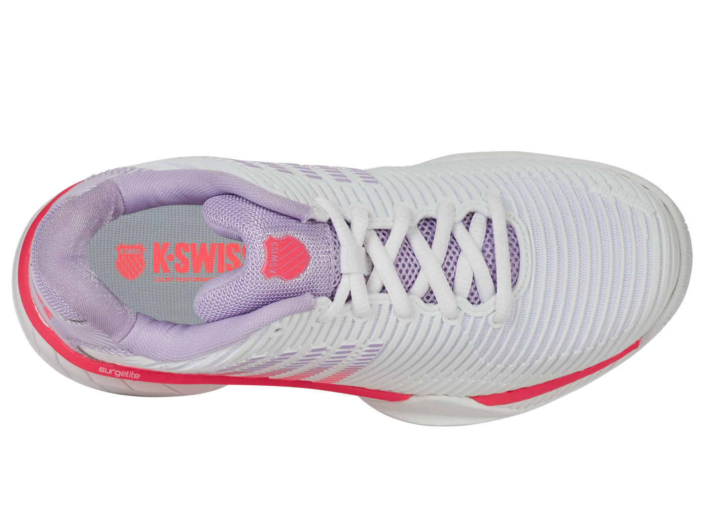 96613-182-M | HYPERCOURT EXPRESS 2 | WHITE/ORCHID PETAL/NEON BLAZE