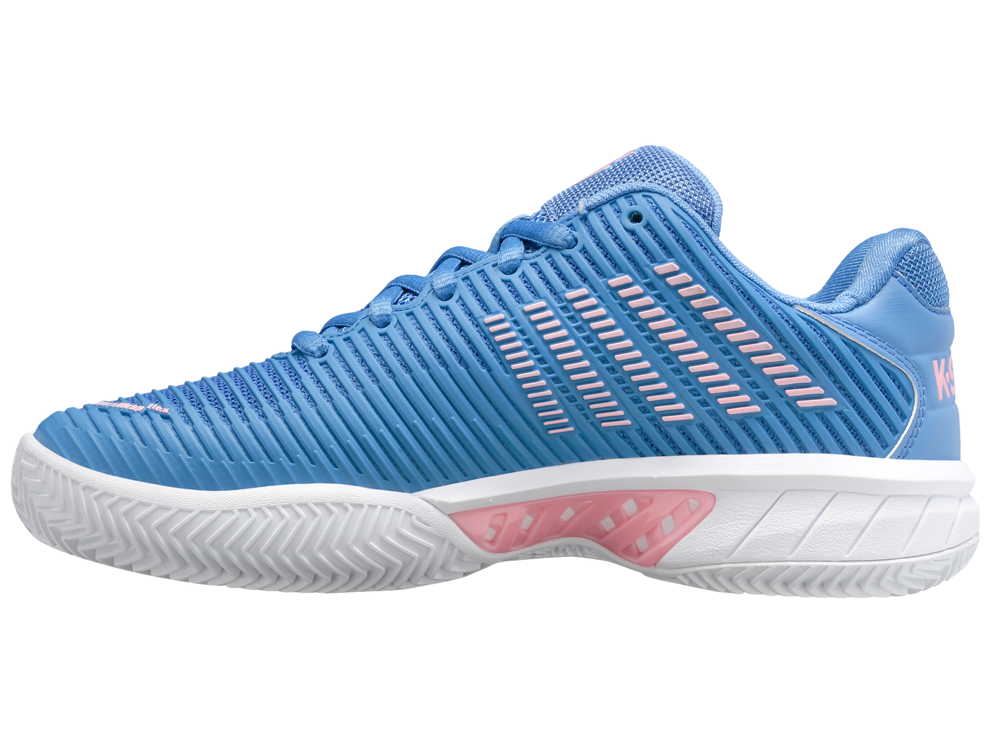 K-Swiss Women's Shoes Hypercourt Express 2 Clay | Silver Lake Blue/White/Orchid Pink