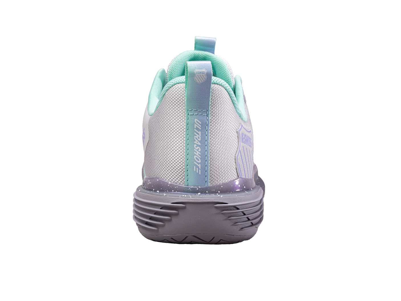 Zapatillas K-Swiss Ultrashot 3 para mujer | Nube Nimbus/Gris lila/Morado neón