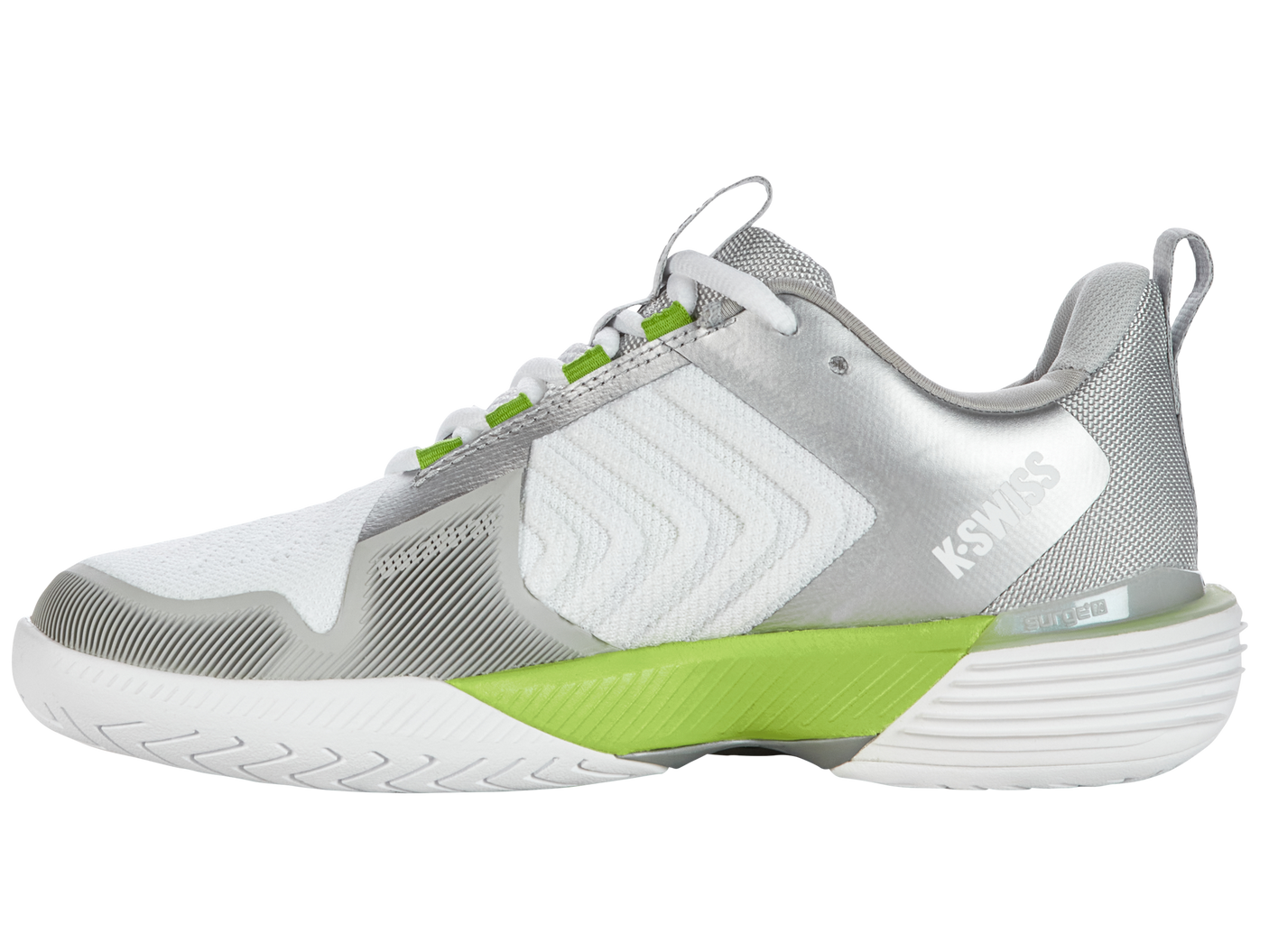 K-Swiss Women's Shoes Ultrashot 3 | White/Gray Violet/Lime Green