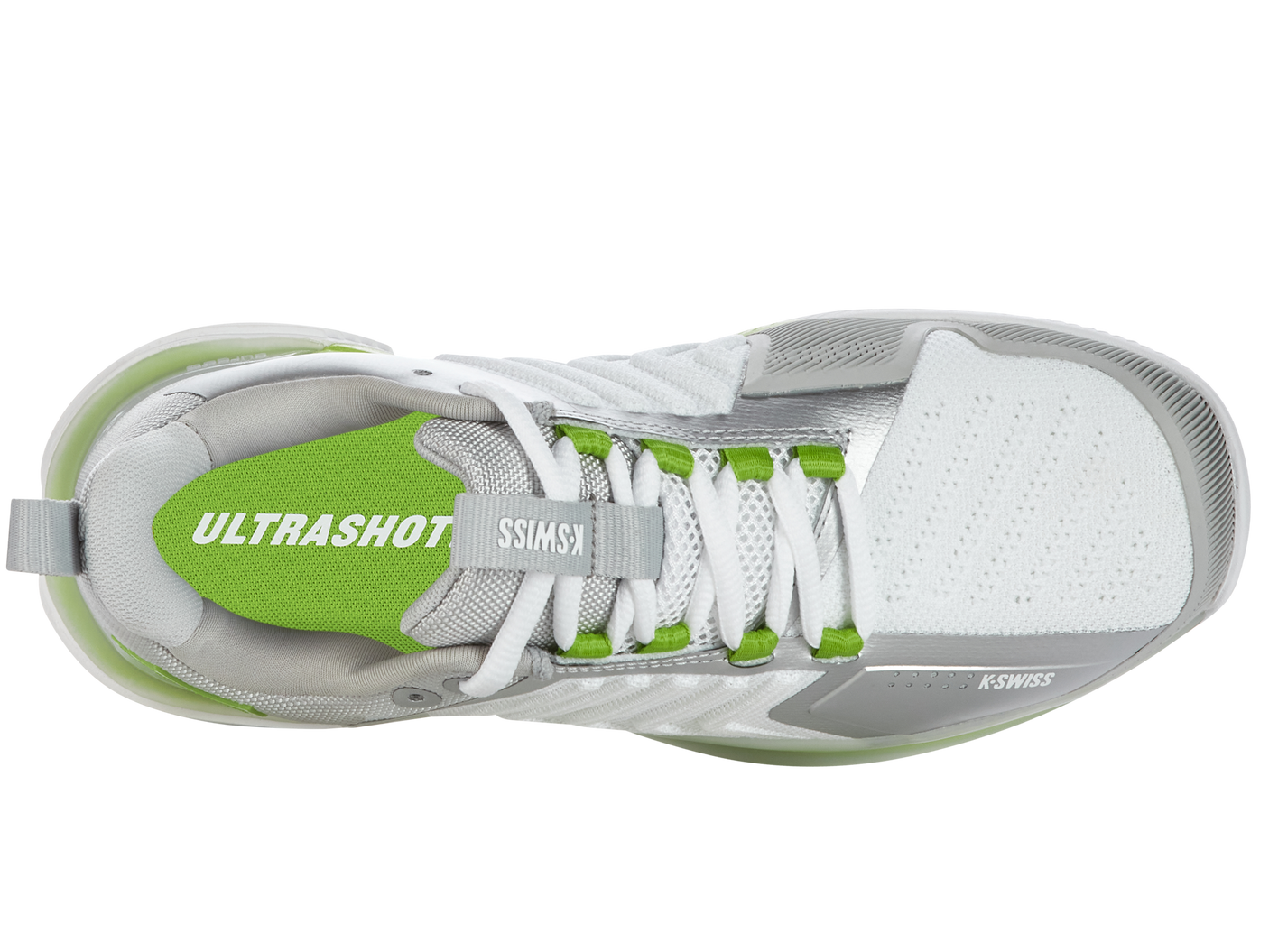 K-Swiss Women's Shoes Ultrashot 3 | White/Gray Violet/Lime Green