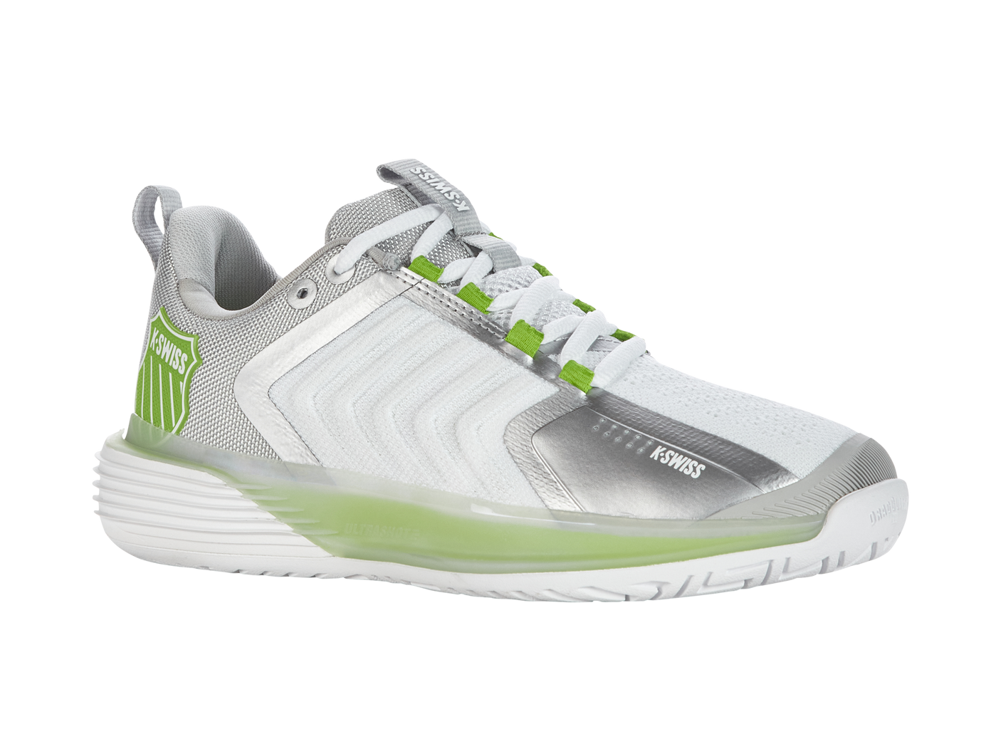 K-Swiss Women's Shoes Ultrashot 3 | White/Gray Violet/Lime Green