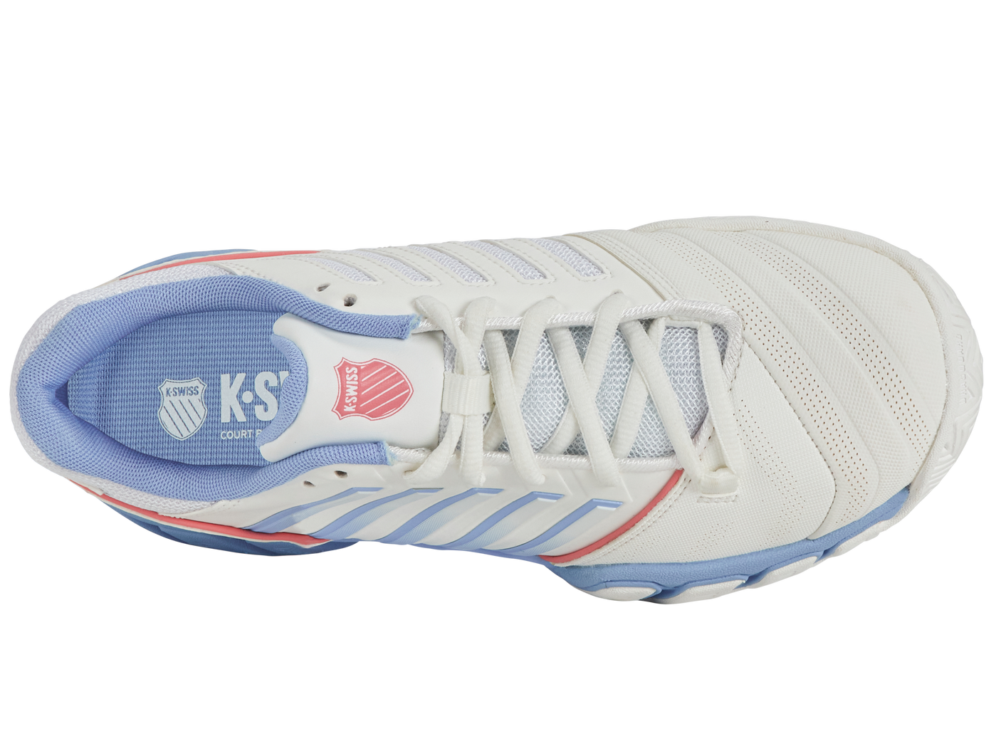 Zapatillas K-Swiss Bigshot Light 4 para mujer | Blanco brillante/Aire libre/Fresa hielo