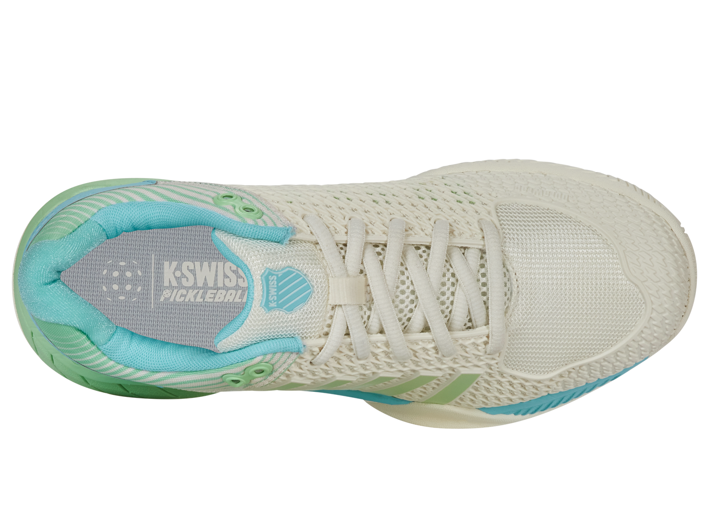 K-Swiss Women's Shoes Express Light Pickleball-Wide | Egret/Patina Green