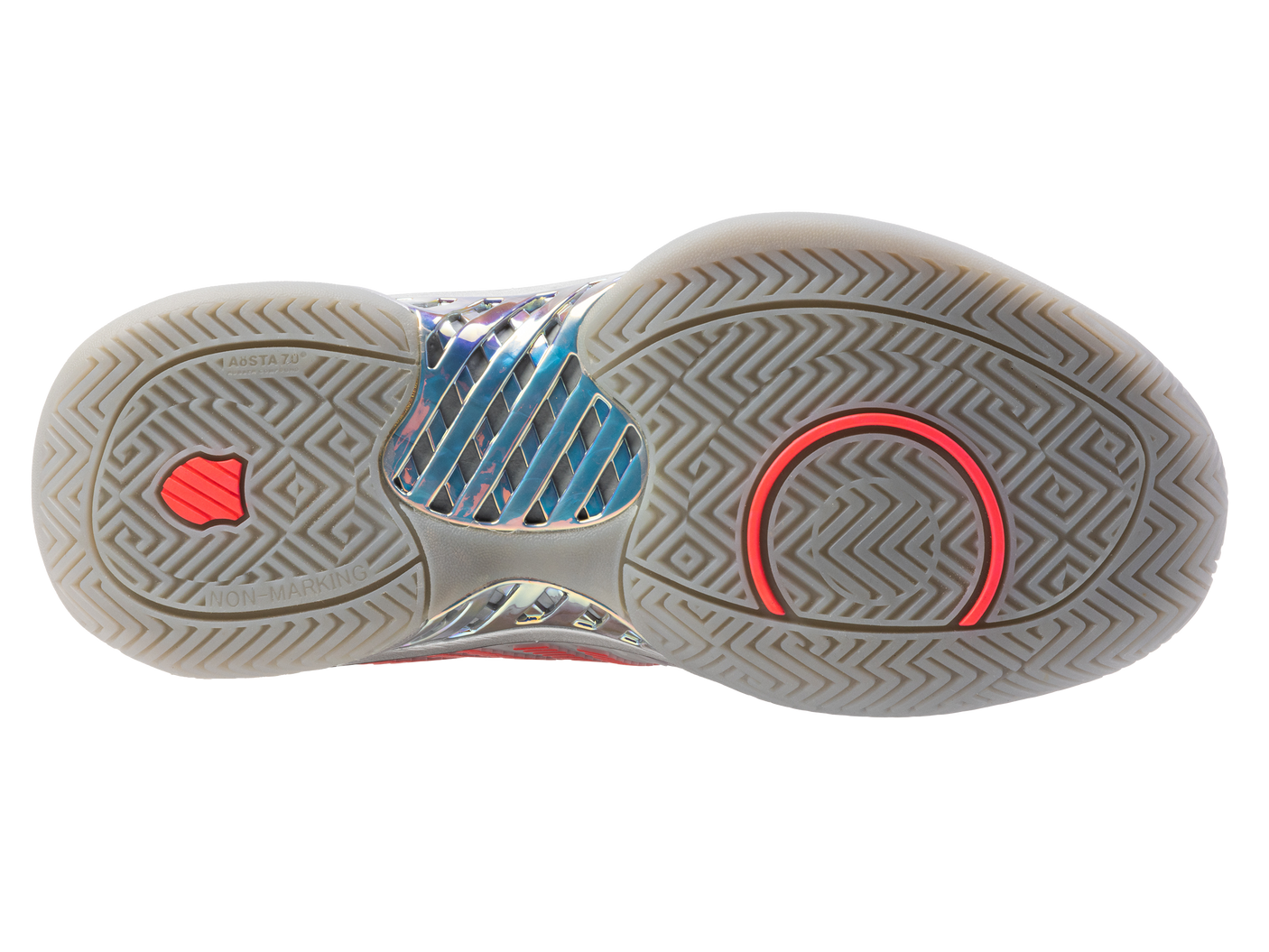 Zapatillas K-Swiss Hypercourt Express 2 Lucky In Love para mujer | Plata/Bruma Harbor/Fruta del dragón