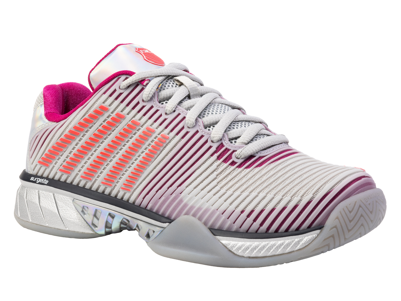 Zapatillas K-Swiss Hypercourt Express 2 Lucky In Love para mujer | Plata/Bruma Harbor/Fruta del dragón