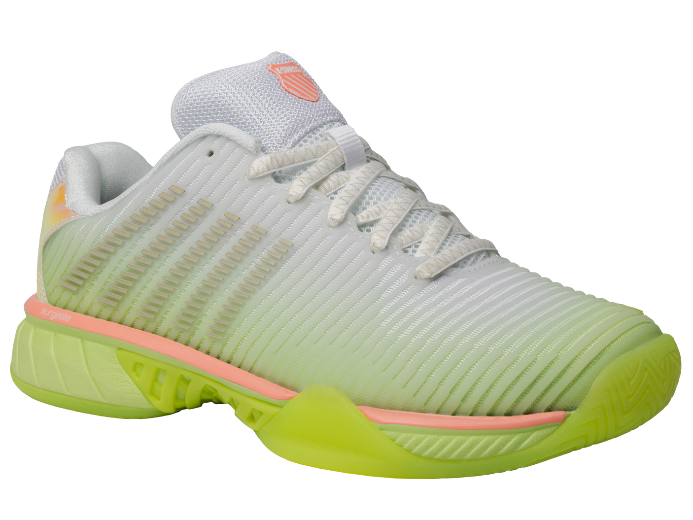 Zapatillas K-Swiss Hypercourt Express 2 Lucky In Love para mujer | Blanco/Limón escarchado/Beige