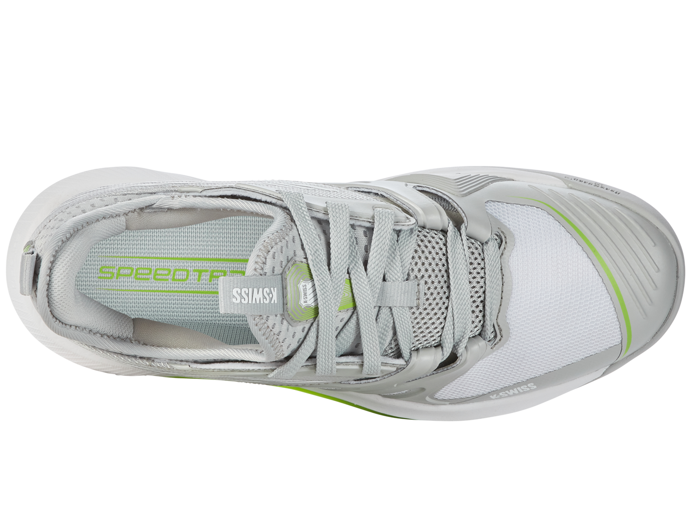 Zapatillas K-Swiss Speedtrac para mujer | Gris violeta/blanco/verde lima