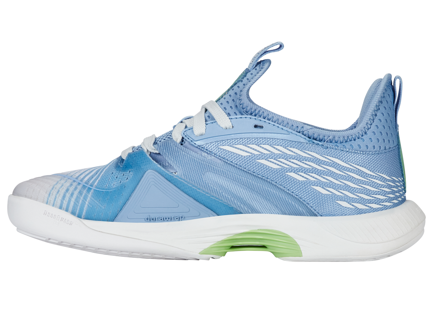Zapatillas K-Swiss Speedtrac para mujer | Blanco Lucent/Canal holandés/Verde paraíso
