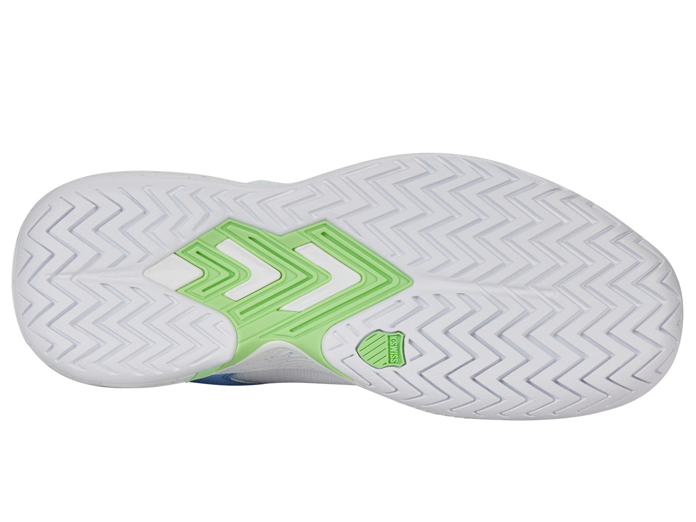 Zapatillas K-Swiss Ultrashot Team para mujer | Blanco/Canal holandés/Verde paraíso