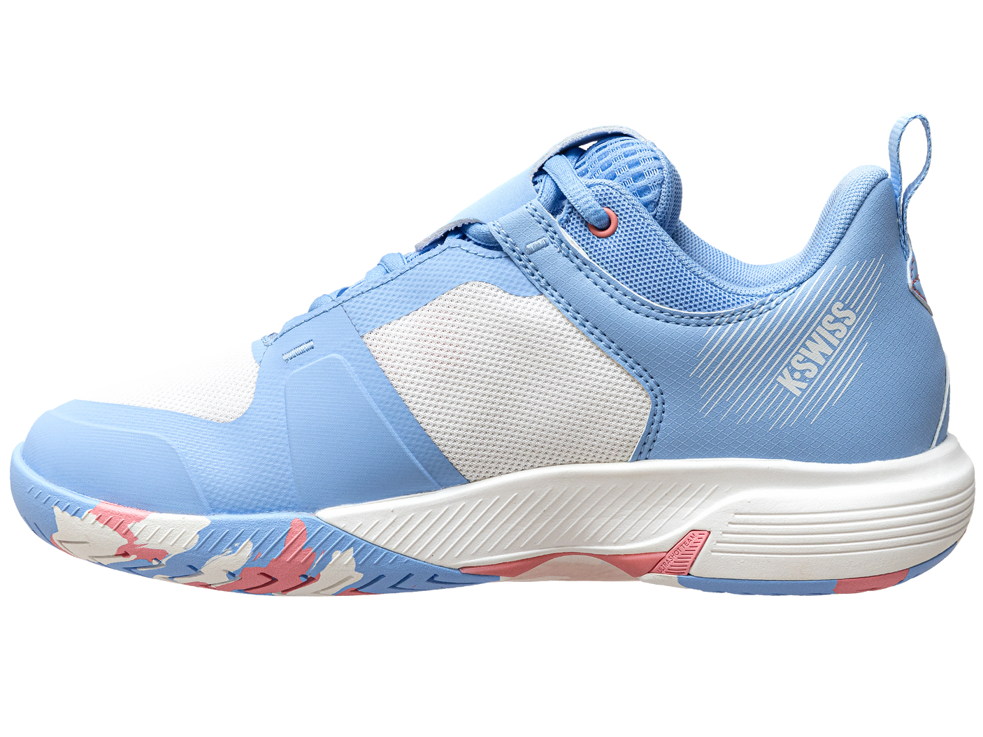 Zapatillas K-Swiss Ultrashot Team para mujer | Aire libre/Blanco brillante/Hielo fresa