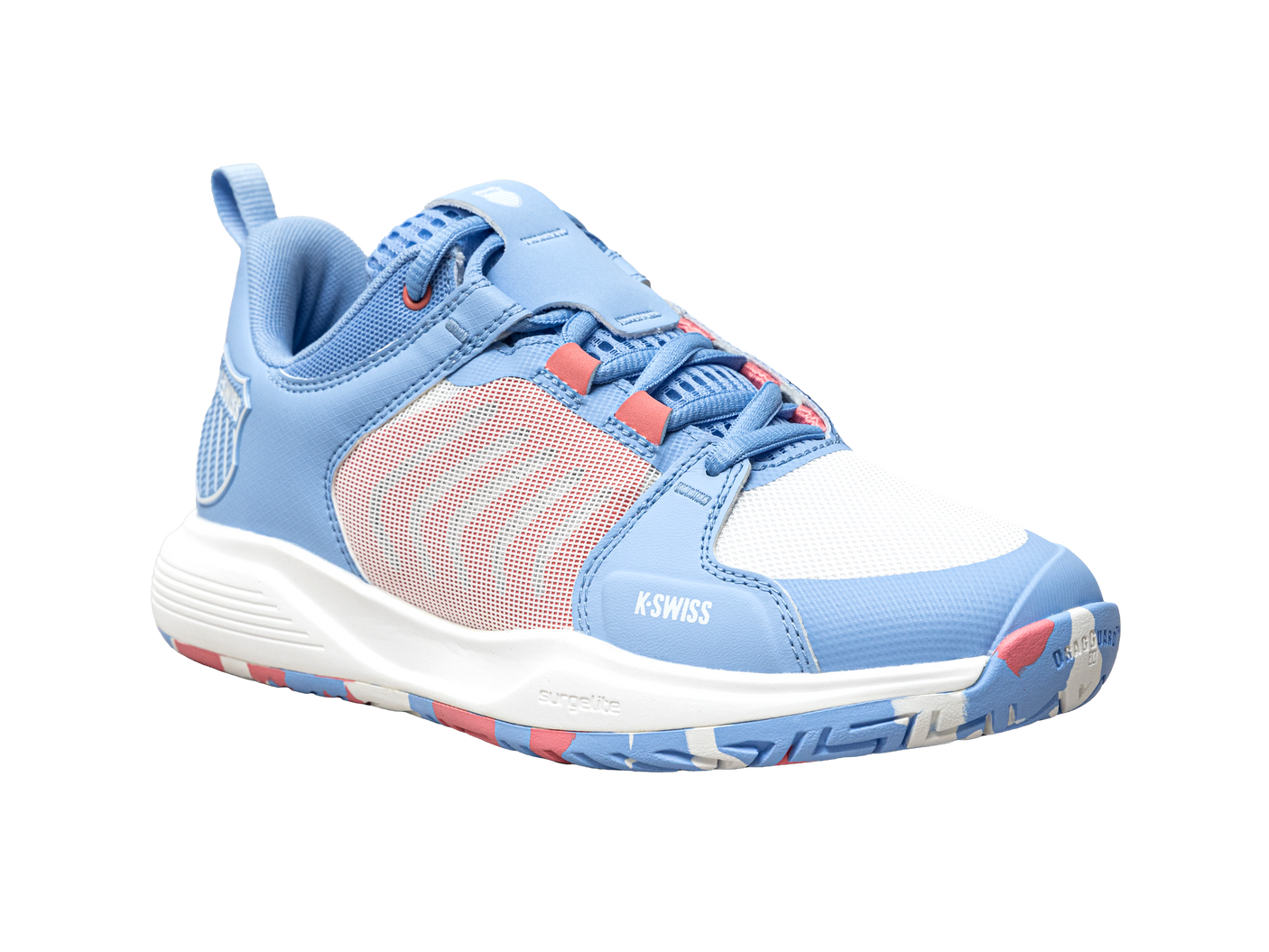 Zapatillas K-Swiss Ultrashot Team para mujer | Aire libre/Blanco brillante/Hielo fresa