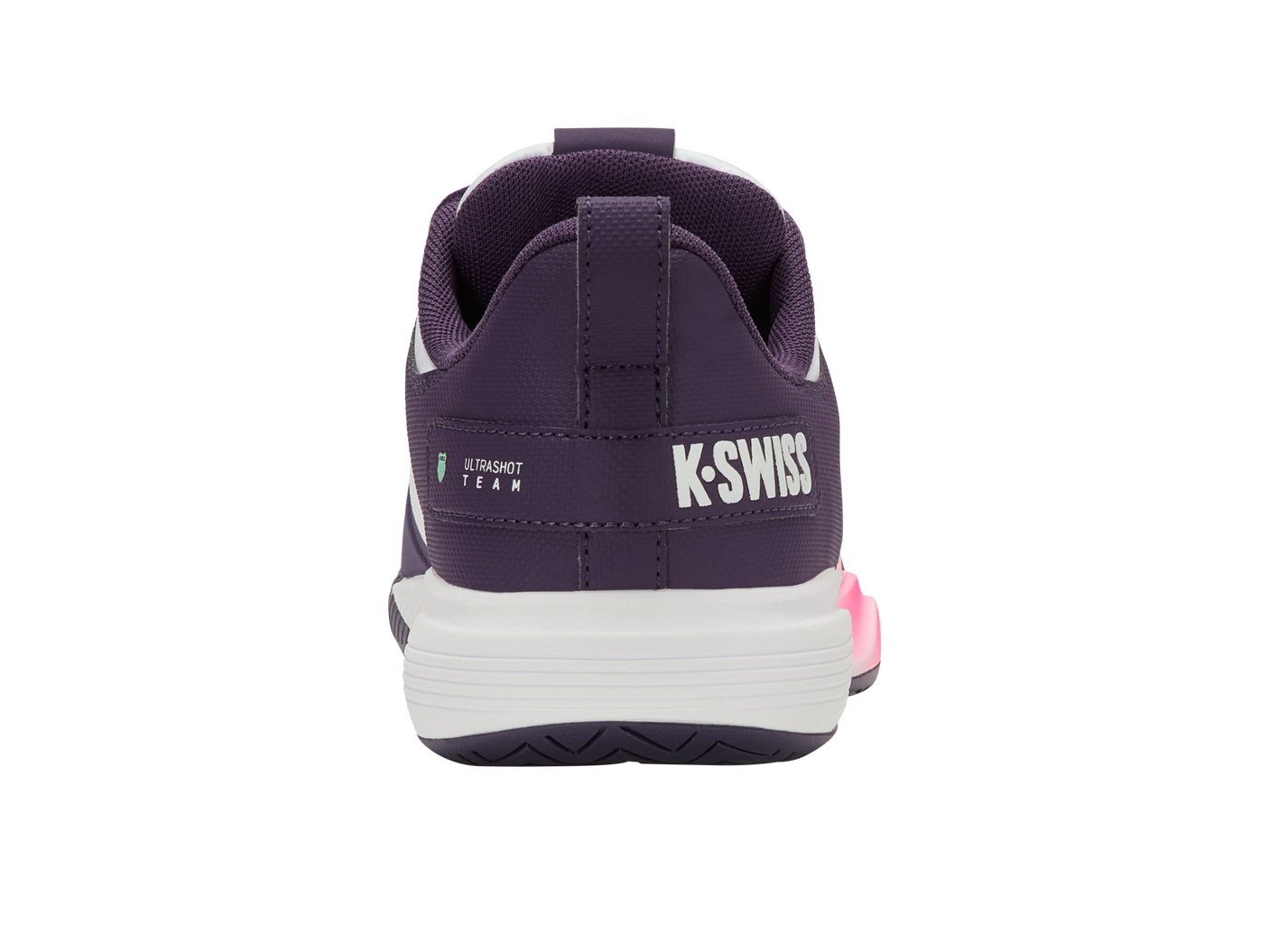 Zapatillas K-Swiss Ultrashot Team para mujer | Morado Plumeria/Blanco/Rosa Pastel Neón
